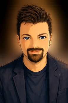 Illustrated portrait of Teacher Paul